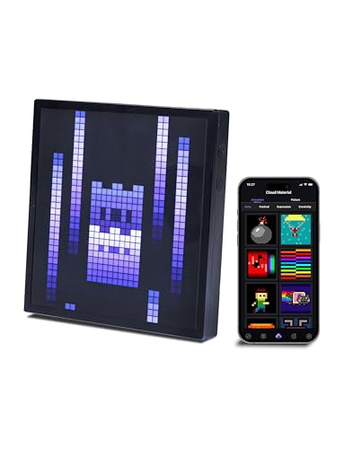 Image of APEX Pixel Display 32x32 LED Frame � Smart Pixel Art Clock | App Controlled Animation Display, Music Visualizer, Retro Gaming Decor | Desk & Wall Mount | Aesthetic LED for Gaming Room