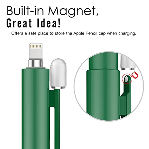 Image of MoKo Retractable Holder Case for Apple Pencil 1st Generation,Midnight Green