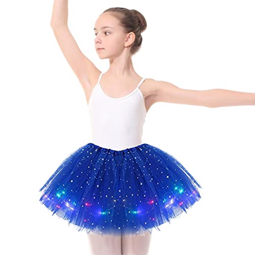 menina iluminar saias tutu | Encantadoras meninas elásticas iluminam saias tutu - 3 camadas saias tu