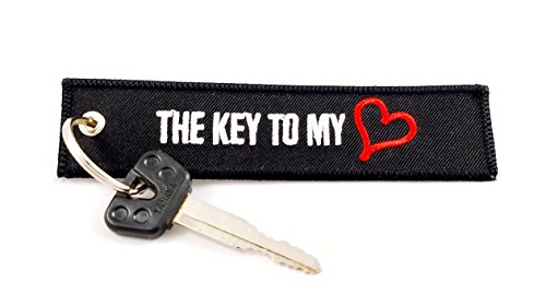 Cg Keytags - Unique Key Chains for Motorcycles, Scooters, Cars, Gifts, and More (The Key to My Heart)