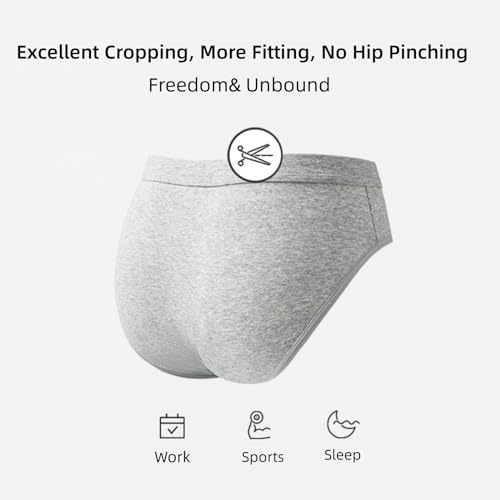 Mens Cotton Underwear Boxer Briefs Breathable and Soft Underwear for Men4