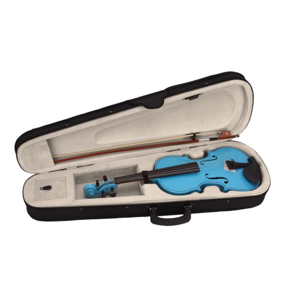 NovaXZ 4/4 Acoustic Violin Case Bow Rosin Sky Blue