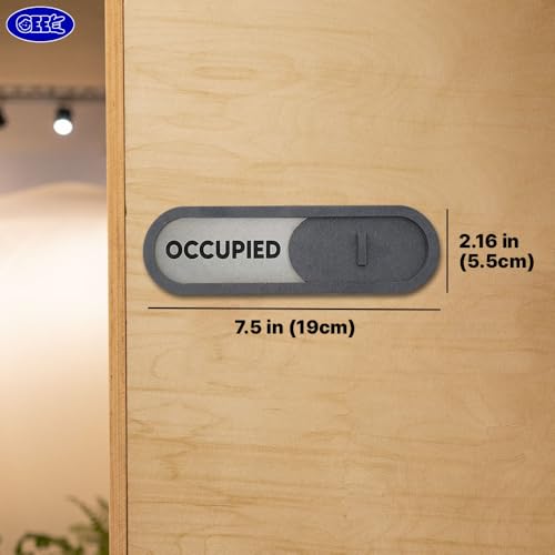 Panneau coulissant vacant occupé en bois MDF marron de qualité supérieure