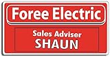 Gear Tatz - Foree Electric, Sales Adviser Shaun - Horror Movie Tribute - Bumper Sticker - 3 x 6 inches - Professionally Made in The USA - Vinyl Decal