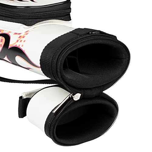 Athena Athc03 Heartburn 2 Butt 2 Shaft Hard Pool Cue Case - Pink/White #TOP3