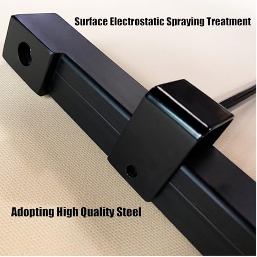 Soporte de pared para esterilla de yoga, estante ajustable para colgar correas de estiramiento y tapetes de ejercicio más grandes, solución de almacenamiento que ahorra espacio para gimnasio en casa o