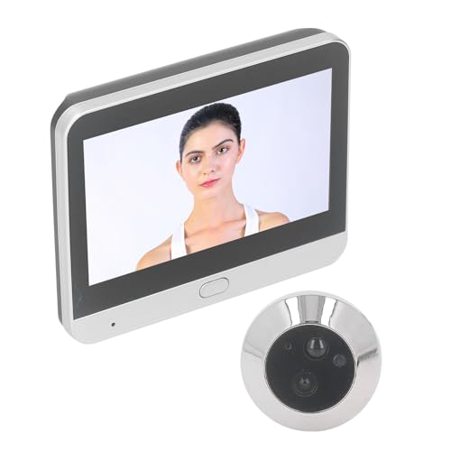 Cámara Mirilla Inalámbrica, 1080P Video Visor de Puerta con Visión Nocturna, Detección de Movimiento, 120 Grados de Vista de la Cámara de La Mirilla de la Puerta HD Peephole Visor