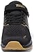YOLARK Kids Sneakers for Boys Girls Running Tennis Shoes Non-Slip Fashion Lightweight Breathable Sport Athletic(Black Gold Size 1)