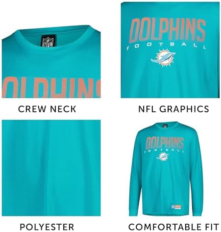 Ultra Game NFL Official Adults Super Soft Game Day Long Sleeve T-Shirt - Unisex, Buffalo Bills, Team Color, Medium - 4
