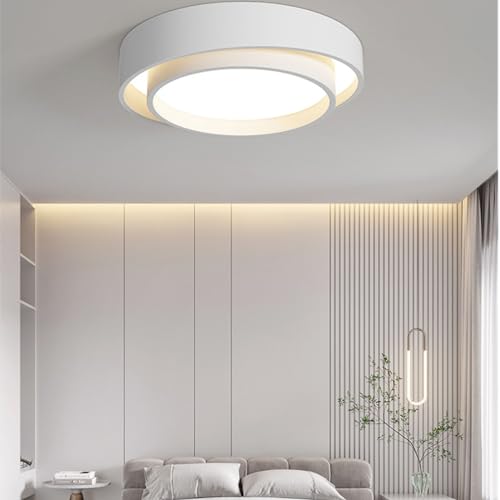 Plafonnier LED moderne double couche : fini les salons sombres, format 96x65cm - 8