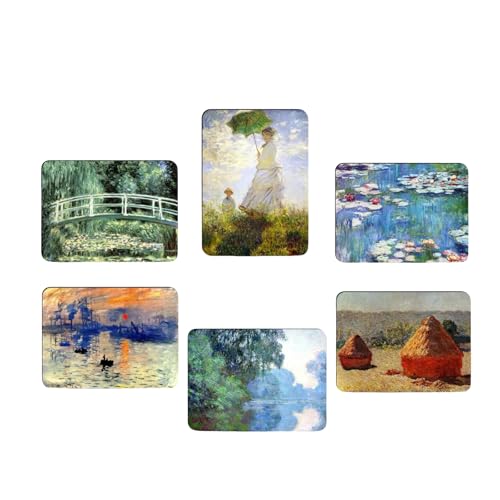 Imanes decorativos artísticos para refrigerador, pack 4 grandes