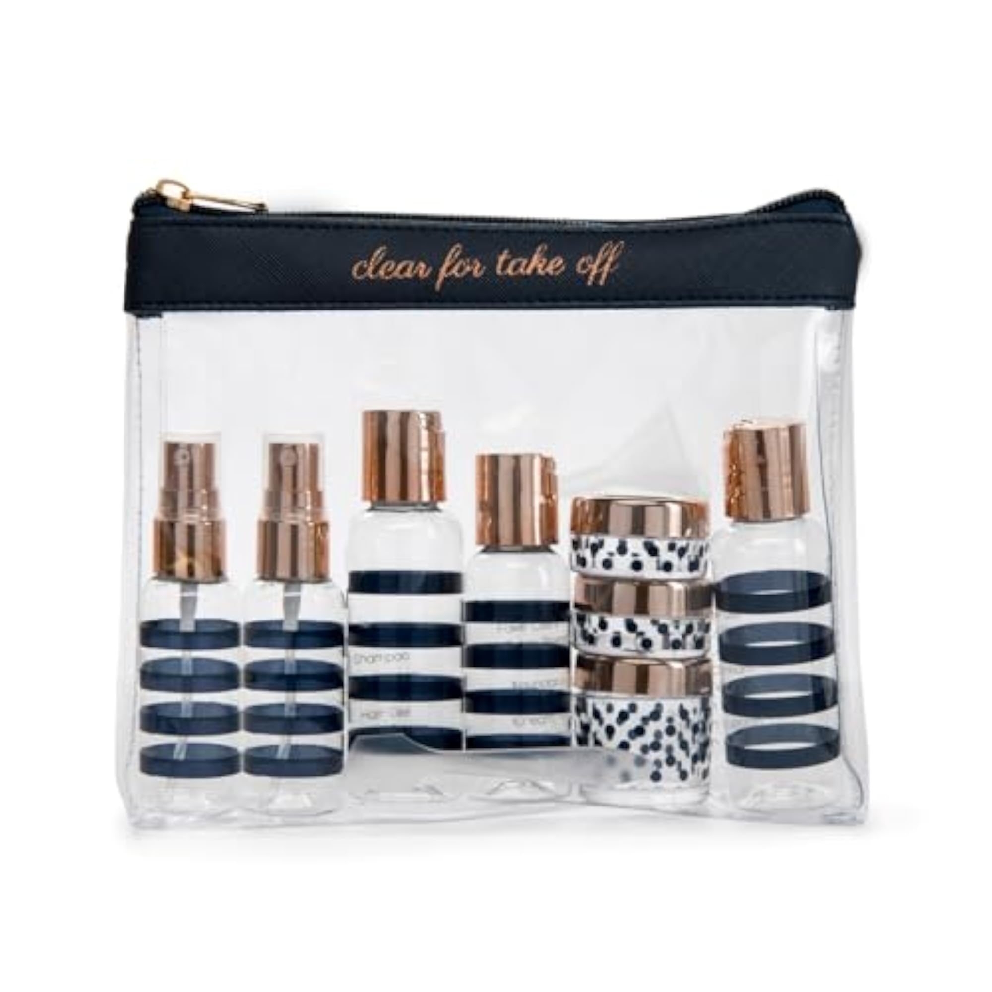 TSA Compliant Travel Bottles & Toiletry Bag