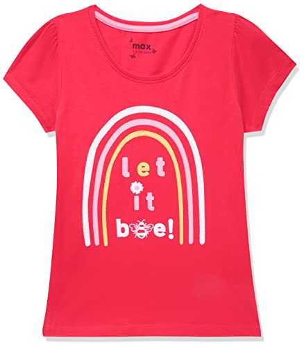 Image of Max Girls Printed Round Neck T-Shirt