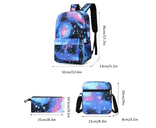 Boys Sundrop and Moondrop Backpack 3PCS Set Kids Sundrop Casual Daypacks Set - L/17.7in (7,3pcs)2