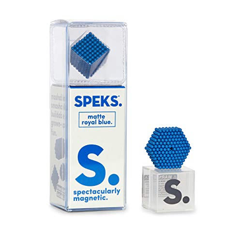 Speks Magnetic Balls - Matte Royal Blue Set of 512 (2.5mm) - Fun Stress Relief Desk Toy for Adults - Mashable Smashable Buildable