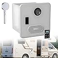 55,000 Highest BTU, Tankless Water Heater for RV, RV Hot Water Heater, Built-In Mixing Tank, 16"×16" White/Black Door, Remote Controller, Ideal for Everyday Use by Rvers(White,With Shower Head)