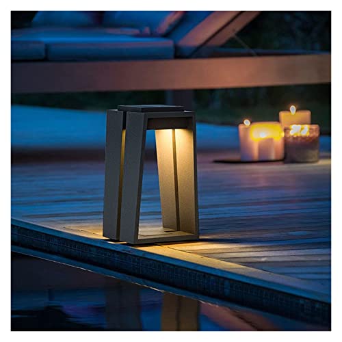 Lampe solaire d'extérieur LED au design minimaliste pour table et jardin
