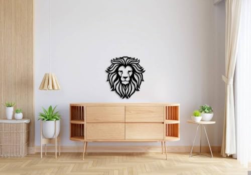 Tête de lion déco murale aluminium pour affirmer la force et le caractère de votre maison