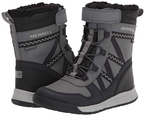 Merrell Snow Crush 2.0 Waterproof Boot, Black/Grey, 5 Us Unisex Little Kid #TOP6