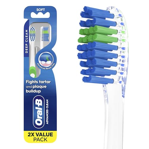 Image of Oral-B Pro Health Fights Plaque & Tartar, 2 Count Soft Manual Toothbrush Pack, Indicator Bristles, Plaque Fighter, Gentle on Teeth, Pack of 6