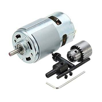 ELECTROPRIME 5X(Dc 12-24V 775 Motor Electric Drill with Drill Chuck Dc Motor for Polishi W5U5