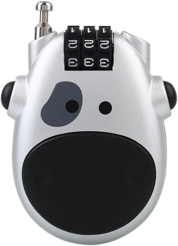 Telescopic Rope Combination Locks, Luggage Password Padlock Travel Bag Bicycle Cable Safety Security Digit Anti-Theft Lock(D)
