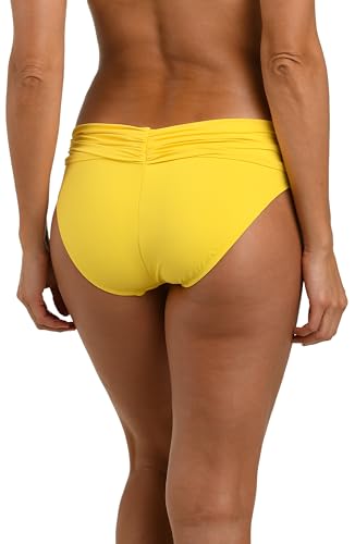 Image of La Blanca Women's Island Goddess Shirred Band Hipster Bikini Bottom