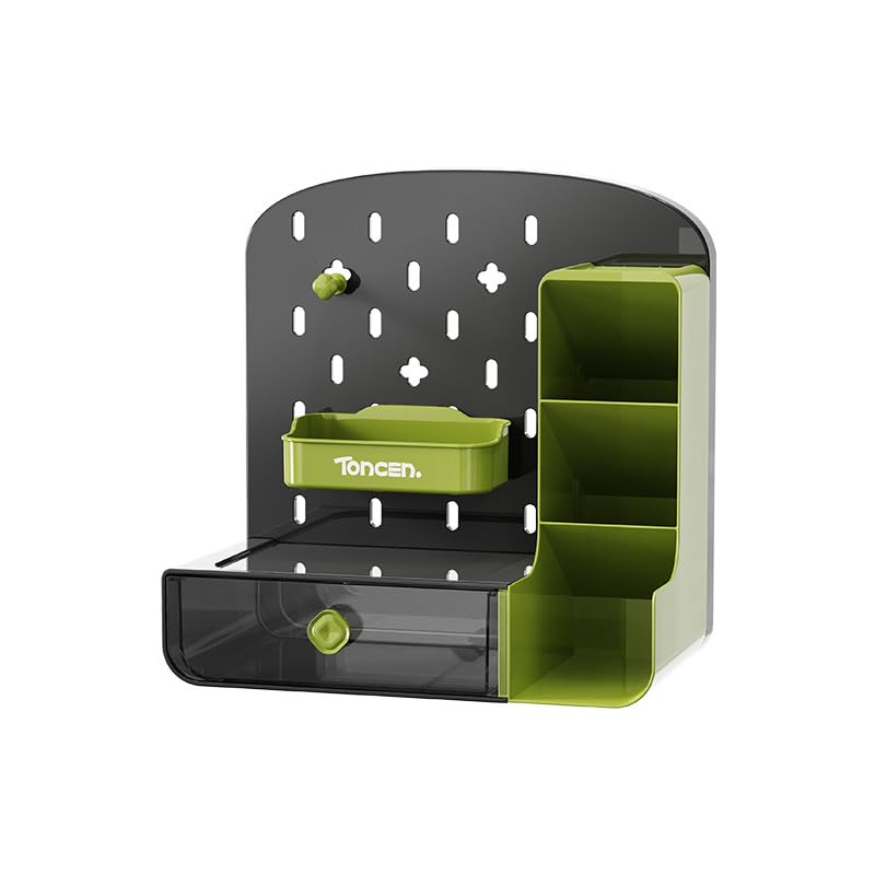 Bayleef Entrance Hole Board Storage Office Desktop Storage Box Drawer Type Student Stationery Organizer Storage Rack Inclined Pen Holder
