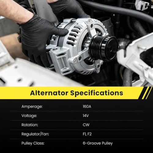 11570N 160-Amp Alternator: Dodge, Chrysler, Ram & VW 3.6L V6 Replacement Guide - Image 4