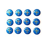 Durabol Pegatina de Resina Bandera Asturias Redonde 11mm 12 Uds