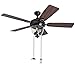 SmoTecQ Ceiling Fan Pull Chain Extender with Decorative Frosted Glass Bulb and Fan Cord, Fit All Standard 3mm Diameter Ceiling Fans and Light Fixtures Factory Pull (ORB)