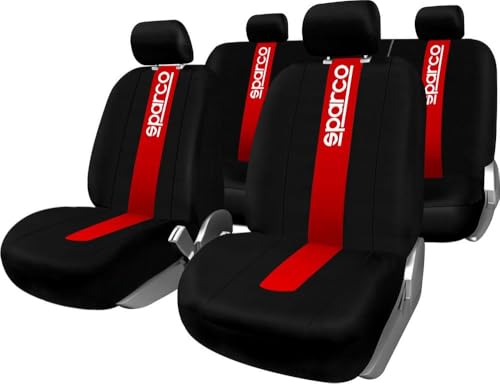 Sparco SPC1013 CLASSIC - Juego de fundas para asientos de coche, 11...