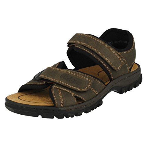 Rieker 25051, Herren Geschlossene Sandalen, Braun (tabak/schwarz), 47...