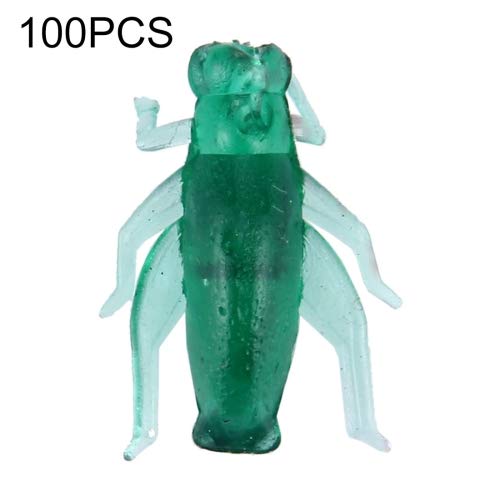 HITSAN INCORPORATION 100 PCS Cricket Shape Fishing Lures Artificial Fishing Bait, Length: 2cm