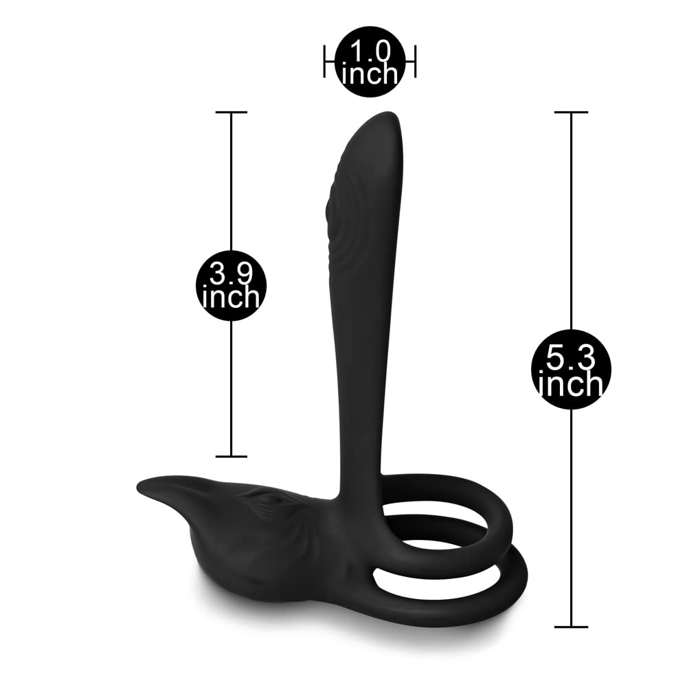BeHorny Vibratore vibrante per coppie doppio vibratore per punto G e clitoride per coppie, giocattoli del sesso per adulti