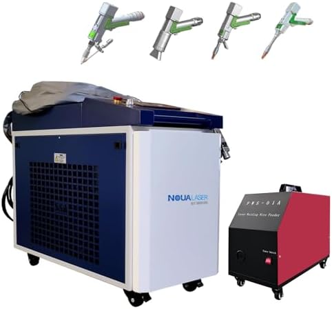 4 in 1 Laser Welder Handheld for Metal 1200W Laser Welding Machine Cleaning, Cutting,Weld Seam Cleaning Double Wobble Applicable to Aluminum, Stainless Steel, Carbon Steel, etc. (220V)