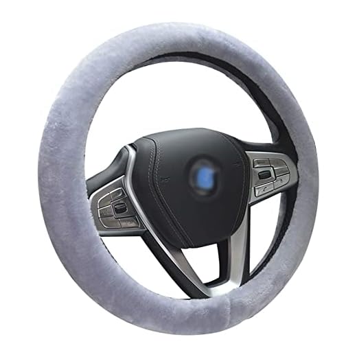 Zuzer Rattskydd 2 st varm rattmuff grå och svart handbromsskydd växelskydd biltillbehör