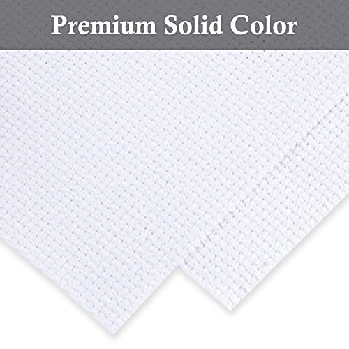 Image of Aida Cloth Big Size 14 Count, White Cross Stitch Fabric, 39 inch by 60 inch