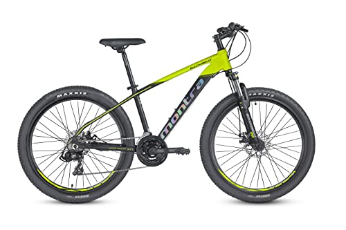 Montra BACKBEAT 7X3 Geared with Disc 29 Neon Yellow and Black with Grey 42.92 Inches, Boys , Mountain Bike , Geared cycle (B09V14X1DD) Amazon Price History, Amazon Price Tracker