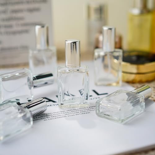 YU FENG 12pcs Refillable Glass Atomizer Spray Bottles with Funnels Pipettes Dispenser for Perfume,Fragrance,Lotion,Essential Oil4