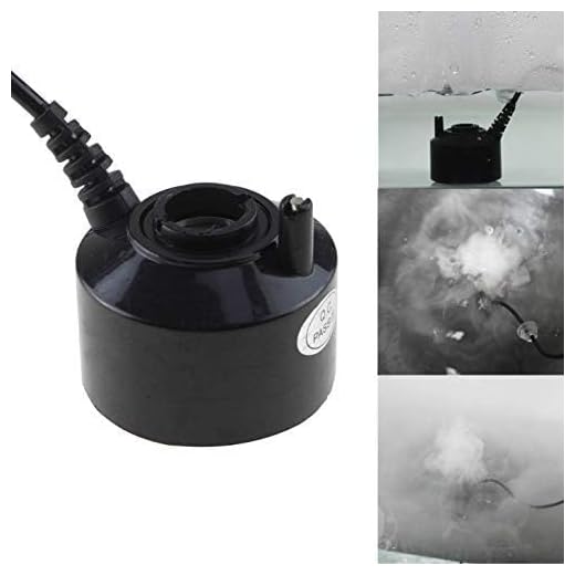 AGPTEK 400mL/H Original Mini Mist Maker Fogger Water Pond Garden Fountain Fogger Indoor Outdoor Fountain Accessories Fog Machine Atomizer Air Humidifier