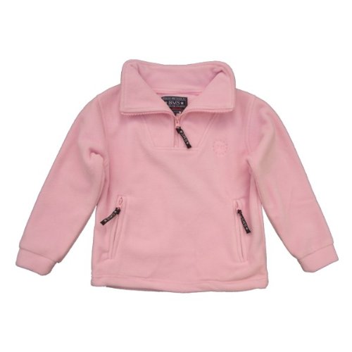 Kindermode von BMS, Fleecepullover, Farbe Rose, Größe 128