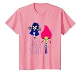 Teen Titans Go Girls Night Camiseta, Niños, Rosado, 6 años