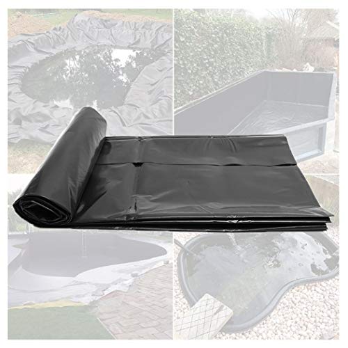 Eau de Jardin Koi Pond Liner HDPE Grande Bâche D'étang Bâche pour Bassin de Jardin PVC pour Bassins à Poissons, Fontaines et Jardins Aquatiques, 10 Pieds de Large Mult(Size:3x1.5M(10x5ft) ,Color:20S) Cover