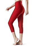 TSLA Women's Yoga Pants with Hidden/Side Pocket, Lightweight Workout Running Tights, Capri 4-Way...