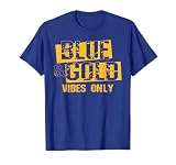 Blue and Gold Shirt Game Day Group Tee High School Football T-Shirt
