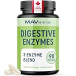 Digestive Enzymes 280MG for Digestive Health & Bloating Relief for Women & Men | Triple Digestive Enzyme Blend to Break Down Carbs & Fats, Anti Bloating Supplement for Women & Men | Vegetarian | 90ct