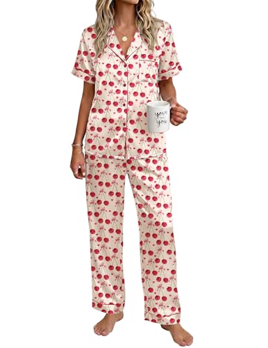 32% Off Ekouaer Silky Satin Pajama Set for Women - Image 2