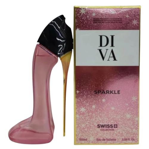 Image of Diva & Diva Sparkle Spray Perfume Set, 100 ml / 3.4 fl oz Each | Long-Lasting Fragrances | Eau de Parfum | Pack of 2