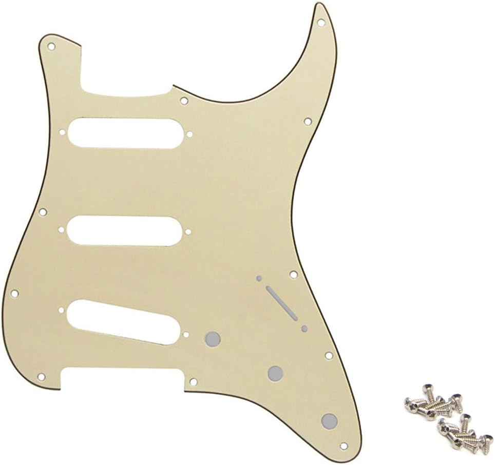 Rückplattenschrauben Klar 11-Loch ST Acryl Schlagbrett Und Rückseite Für FD ST SSS E-Gitarre Fender Stratocaster Decal